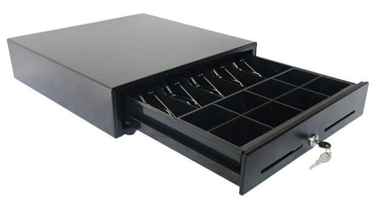 Professional Heavy-Duty Cash Drawer with Adjustable Coin and Bill Tray - CR-2005-T
