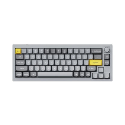 Keychron Q2 65% Red G Pro Switches Aluminium RGB Wired Keyboard - Grey