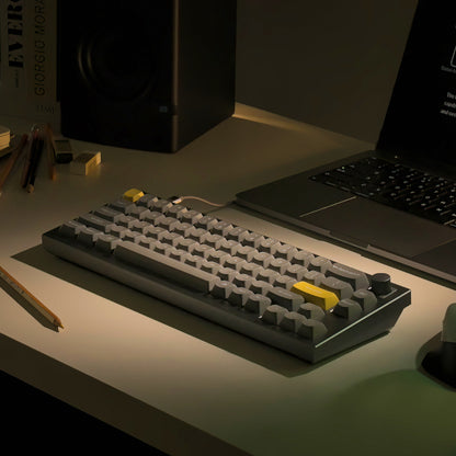 Keychron Q2 65% Red G Pro Switches Aluminium RGB Wired Keyboard - Grey