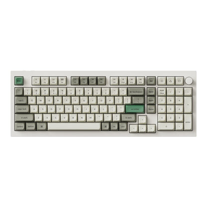 Keychron Q5M-P1 QMK/VIA Wireless Custom Keyboard - Shell White, featuring a sleek design and robust aluminum build.