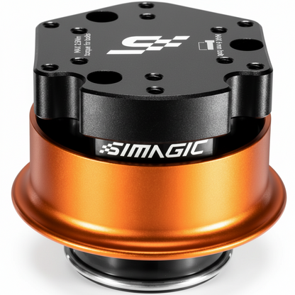 SIMAGIC QR-A quick release adapter forged aluminum front view

