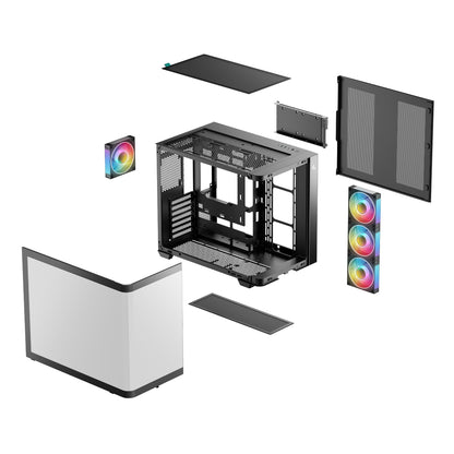 DeepCool CG530U 4F ATX Gaming Chassis - Black