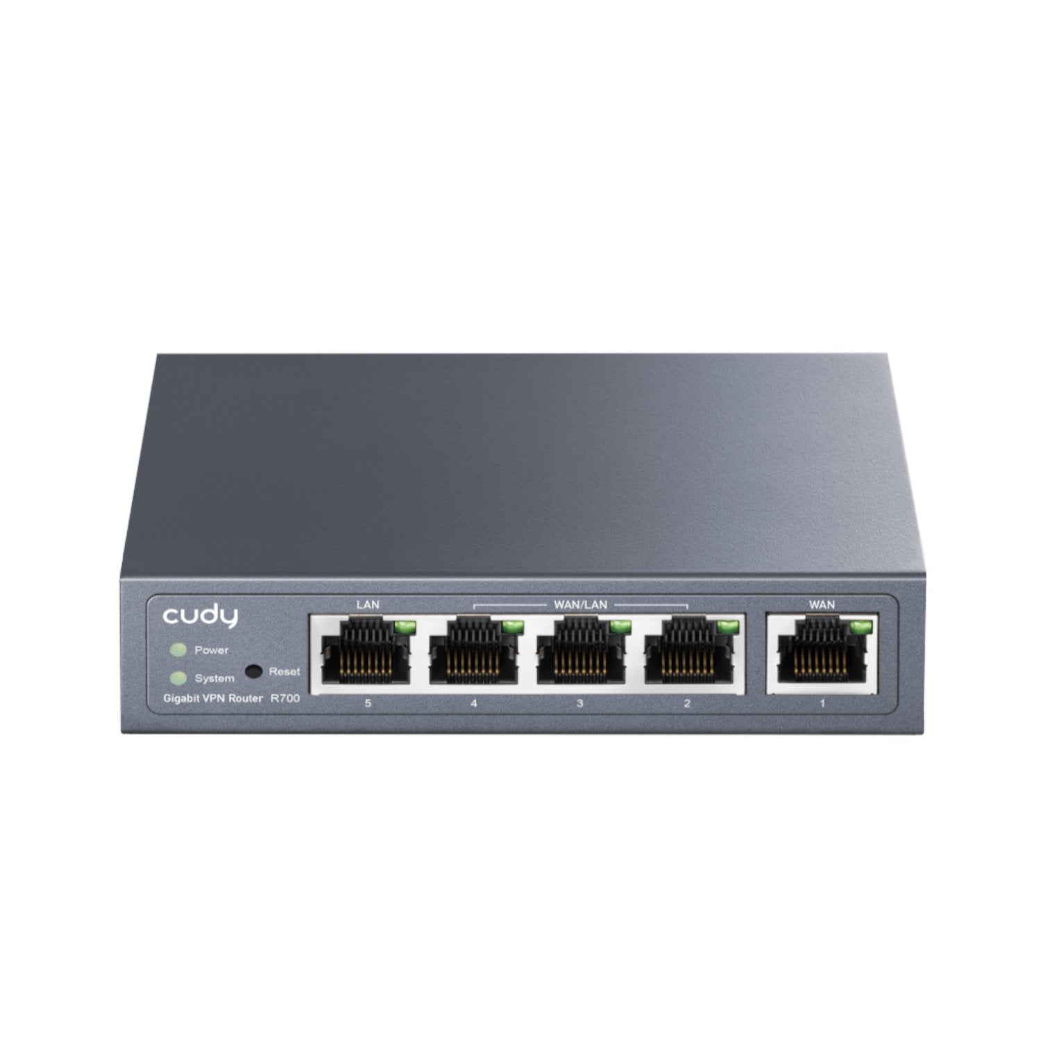 Cudy R700 Multi-WAN Gigabit Router – VPN Support, High-Performance, Secure, featuring multiple LAN and WAN ports.