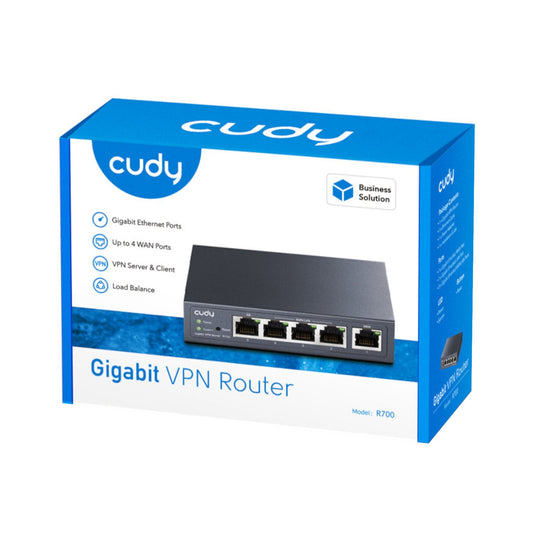 Cudy R700 Multi-WAN Gigabit Router – VPN Support, High-Performance, Secure, ideal for seamless home and office connectivity.
