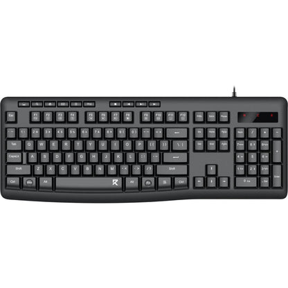 Redragon BK-7366 Full-size Ergonomic Wired Membrane Office Keyboard - Black