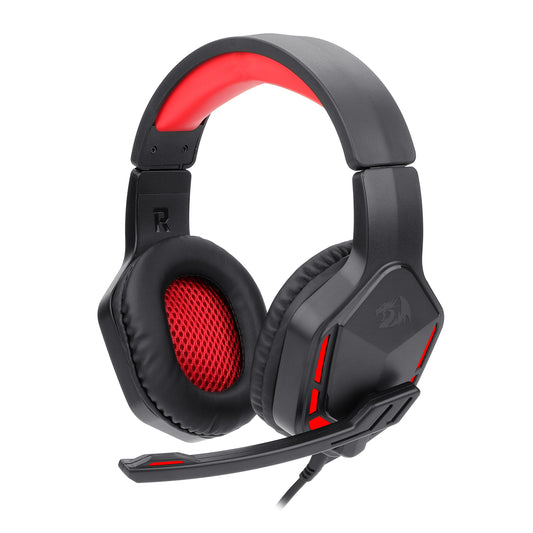 Redragon H220 THEMIS LED Wired Over-Ear Gaming Headset with Mic – Black
