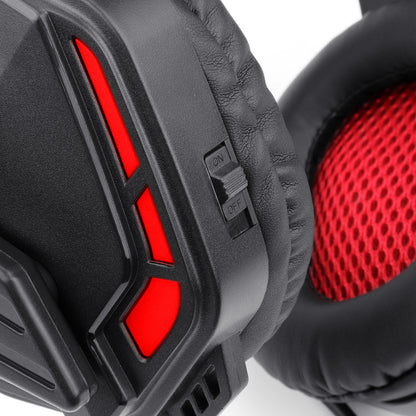 Redragon H220 THEMIS LED Wired Over-Ear Gaming Headset with Mic – Black