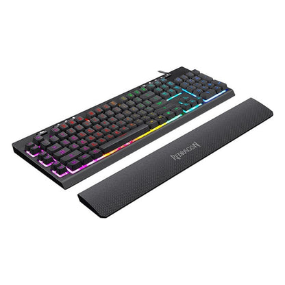 Redragon K512 SHIVA RGB Gaming Keyboard — Redragon K512 SHIVA keyboard with detachable wrist rest