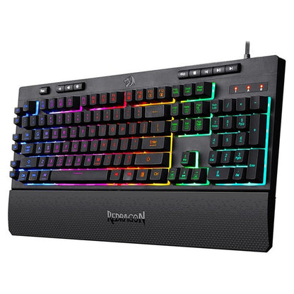 Redragon K512 SHIVA RGB Gaming Keyboard — Redragon K512 SHIVA RGB keyboard angled view