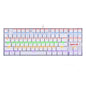 REDRAGON KUMARA Mechanical 87 Key|RGB Backlit Gaming Keyboard - White