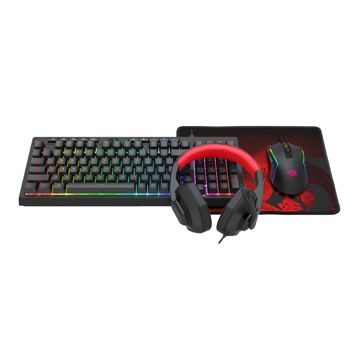 Redragon 4-in-1 Keyboard | Mouse | Mousepad | Headset Gaming Combo