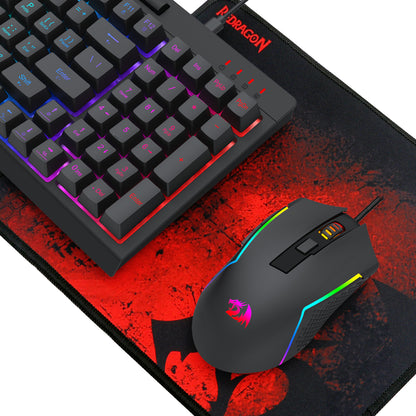 Redragon 4-in-1 Keyboard | Mouse | Mousepad | Headset Gaming Combo