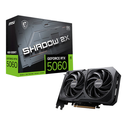 MSI GeForce RTX 5060 SHADOW 2X OC 8GB GDDR7 Graphics Card