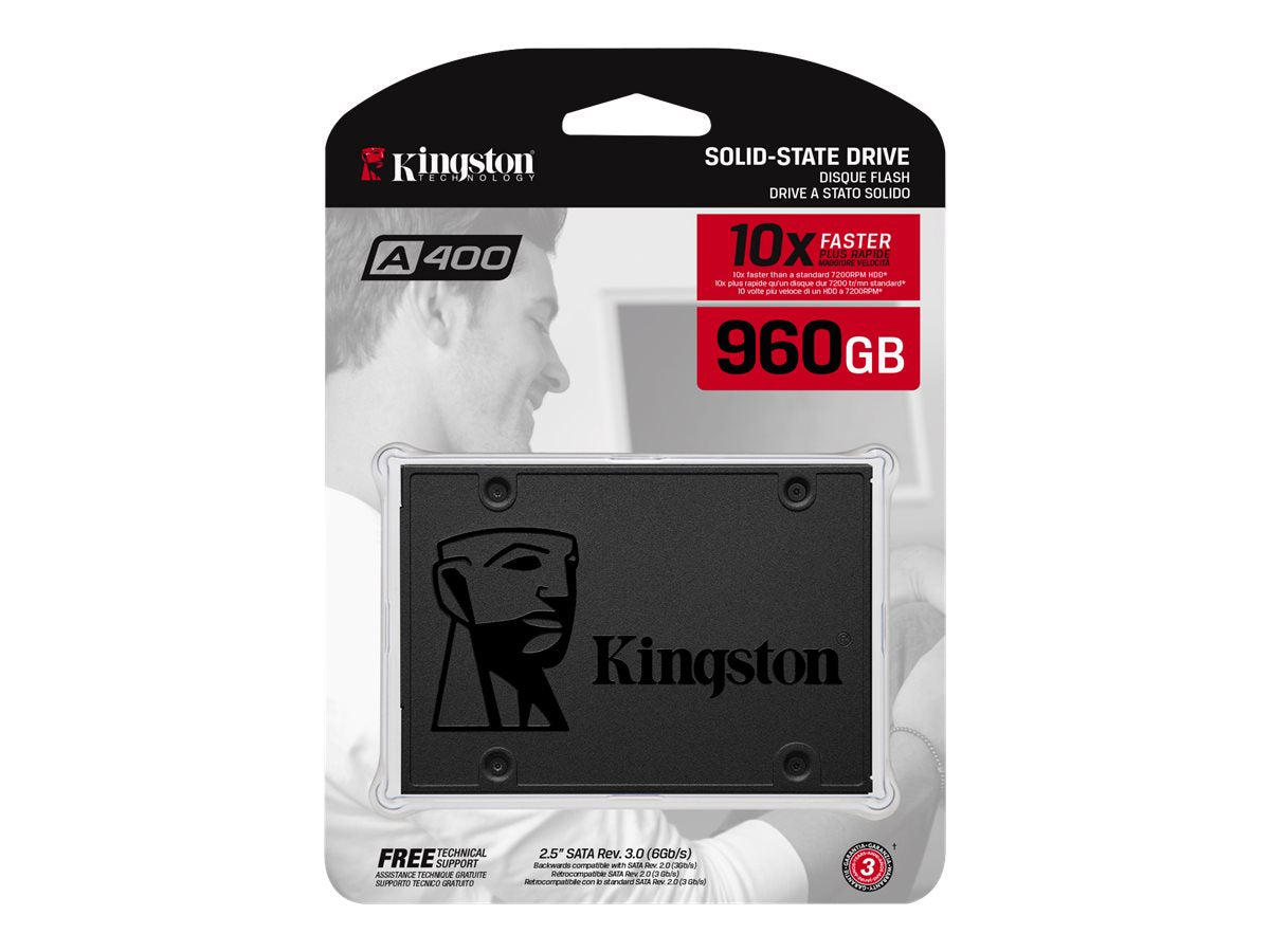 Kingston A400 960GB SATA III 2.5 Inch Internal SSD TLC Drive for PC Laptop