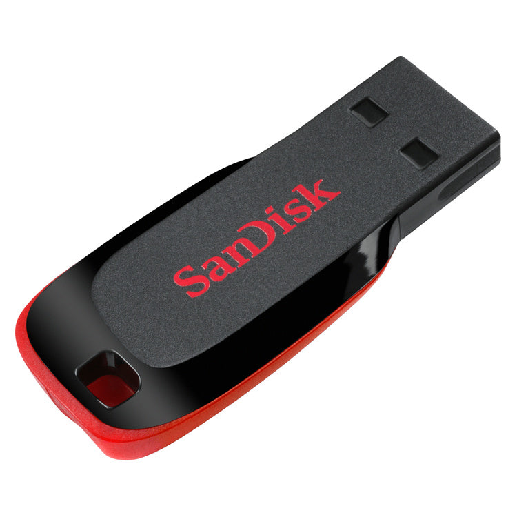 SanDisk Cruzer Blade 128GB USB Flash Drive (SDCZ50-128G-B35) — angled view