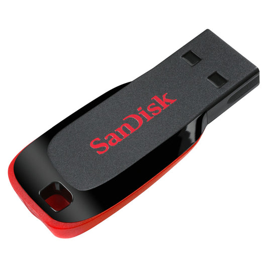 SanDisk Cruzer Blade 128GB USB Flash Drive (SDCZ50-128G-B35) — angled view