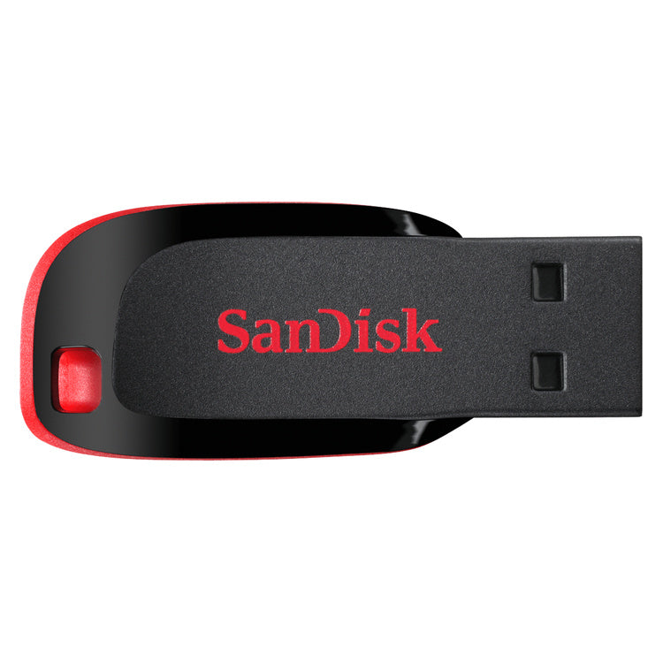 SanDisk Cruzer Blade 128GB USB Flash Drive (SDCZ50-128G-B35) — angled view