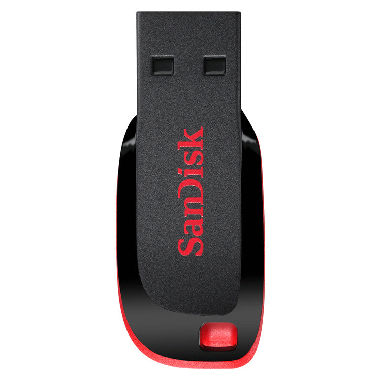 SanDisk Cruzer Blade 128GB USB Flash Drive (SDCZ50-128G-B35) — angled view