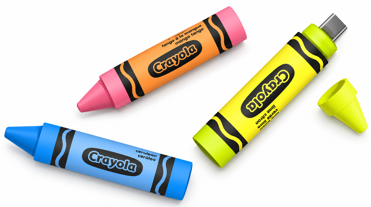 SanDisk Crayola USB-C Flash Drive - Electric Lime 256GB Up to 300MB/s