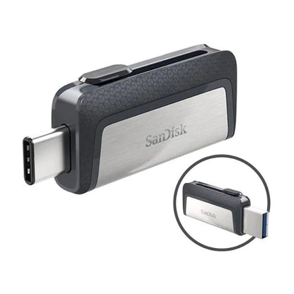 SanDisk Ultra Dual Drive USB Type-C 128GB angled view