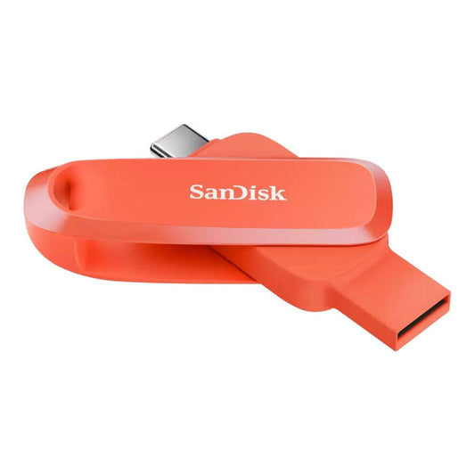 SanDisk Phone Drive 32GB USB-C and USB-A flash drive in Nasturium Orange - SDDDC6-032G-G46NO