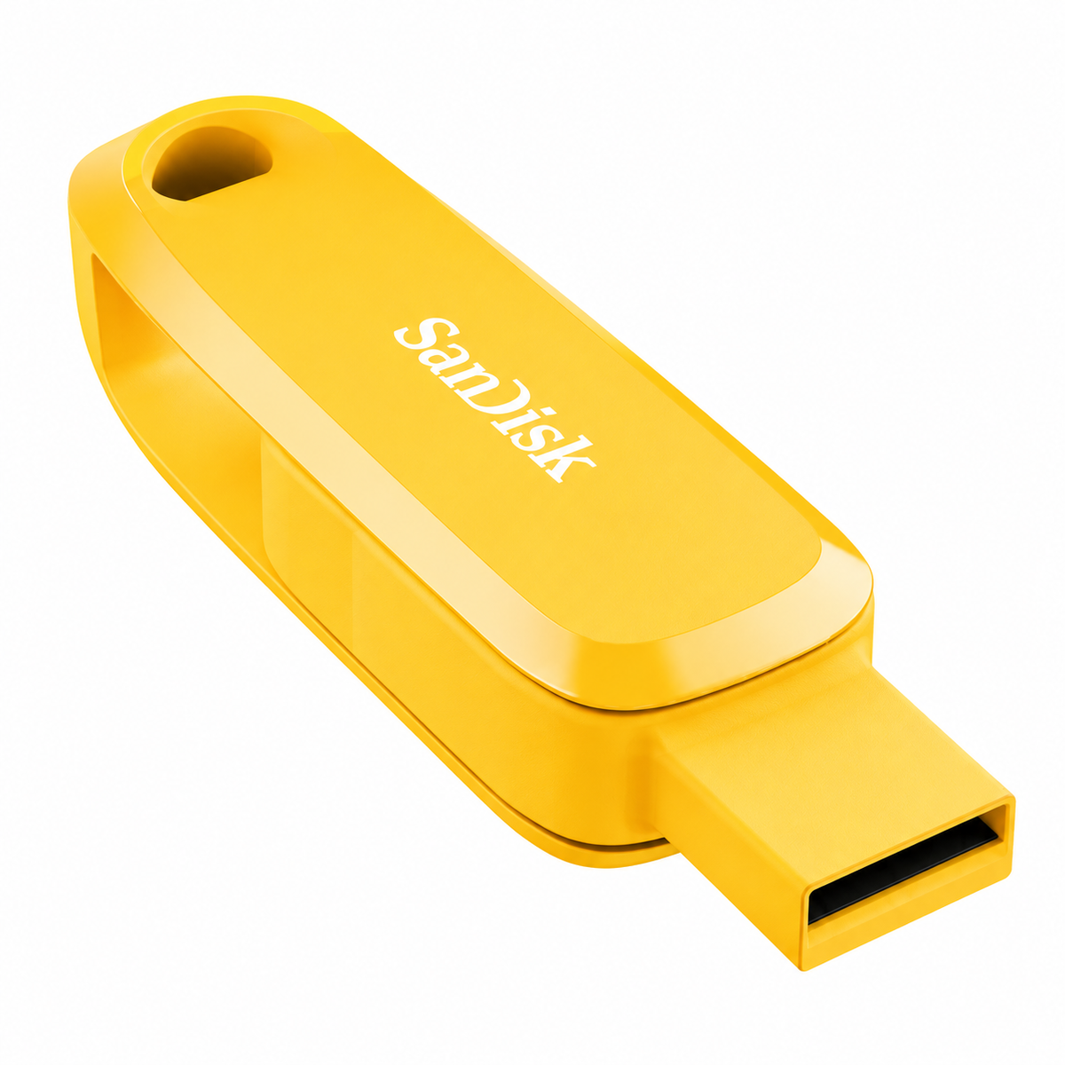 SanDisk Phone Drive 256GB Yellow Daffodil dual USB-C and USB-A flash drive