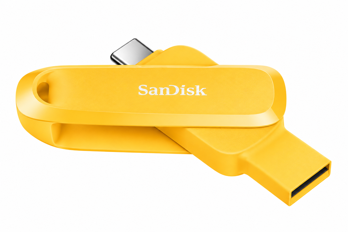 SanDisk Phone Drive 256GB Yellow Daffodil SDDDC6-256G-G46YD product view