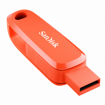 SanDisk Phone Drive 256GB USB-C & USB-A Flash Drive - Nasturium Orange