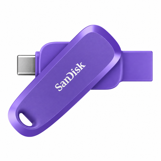 SanDisk Phone Drive USB Type-C/USB Type-A devices, 100MB/s, 512GB - Purple Opulence Color