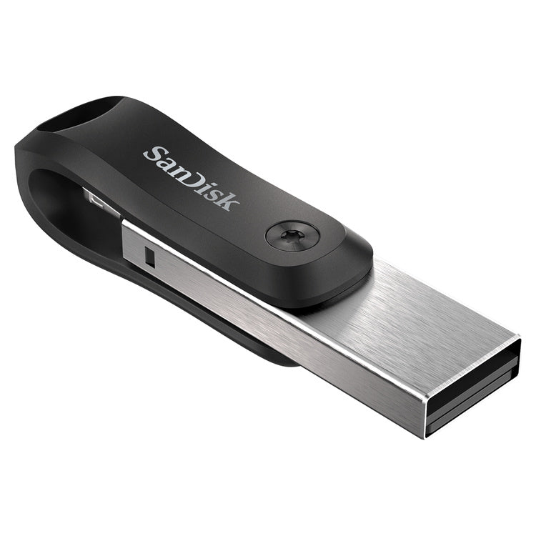 SanDisk iXpand Flash Drive Go 64GB Lightning & USB-A (SDIX60N-064G-GN6NN) – USB-A connector perspective