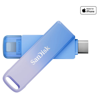 SanDisk Creator 256GB USB-C and Lightning Phone Drive — front view