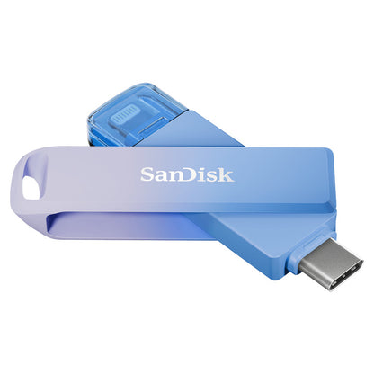 SanDisk Creator 256GB USB-C and Lightning Phone Drive — open view