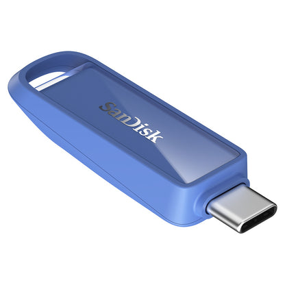 SanDisk 1TB Phone Drive with USB-C – Maritime Blue — left view