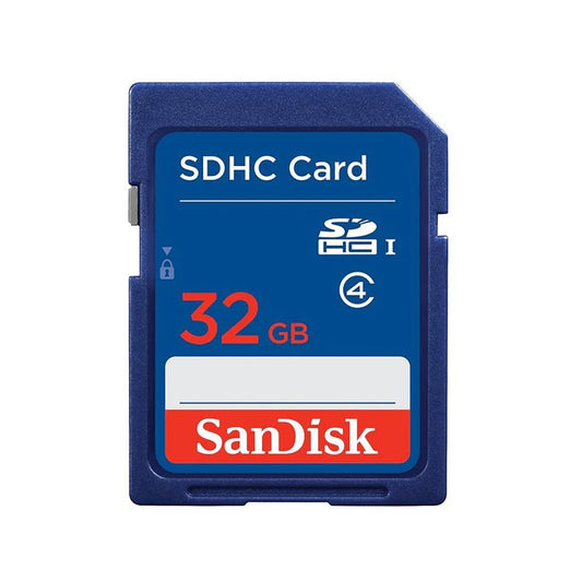 SanDisk 32GB SDHC memory card front view