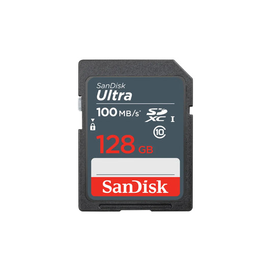 SanDisk Ultra 128GB SDXC UHS-I Memory Card – Class 10, 120MB/s – Full HD Video, Camera-Ready