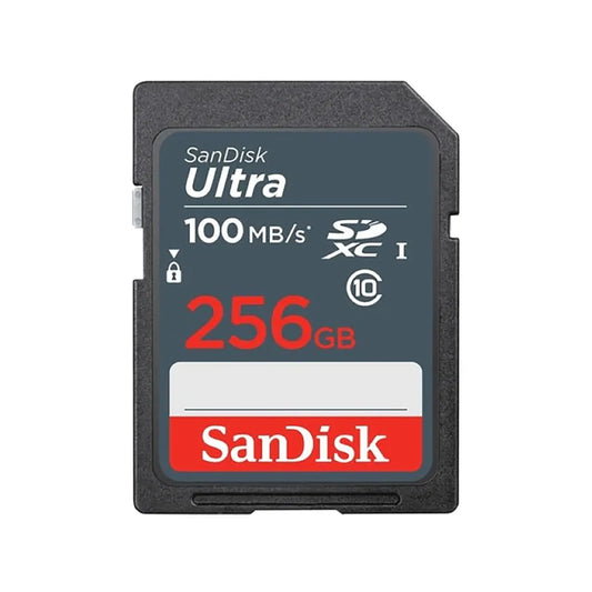 SanDisk Ultra 256GB SDXC Memory Card – C10, UHS-I, 120MB/s – SDSDUNR-256G-GN3IN for Camera