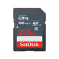 SanDisk Ultra 256GB SDXC Memory Card – C10, UHS-I, 120MB/s – SDSDUNR-256G-GN3IN for Camera