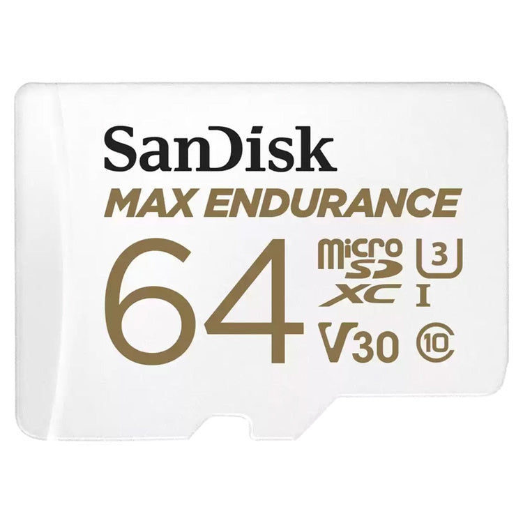 SanDisk MAX ENDURANCE 64GB microSDXC Card + SD Adapter – product view
