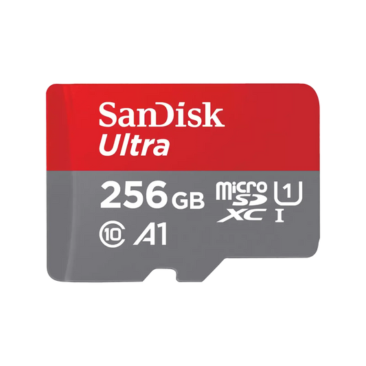 SanDisk Ultra 256GB microSDXC Memory Card – C10, U1, A1, UHS-I – SDSQUAC-256G-GN6MN, Fast