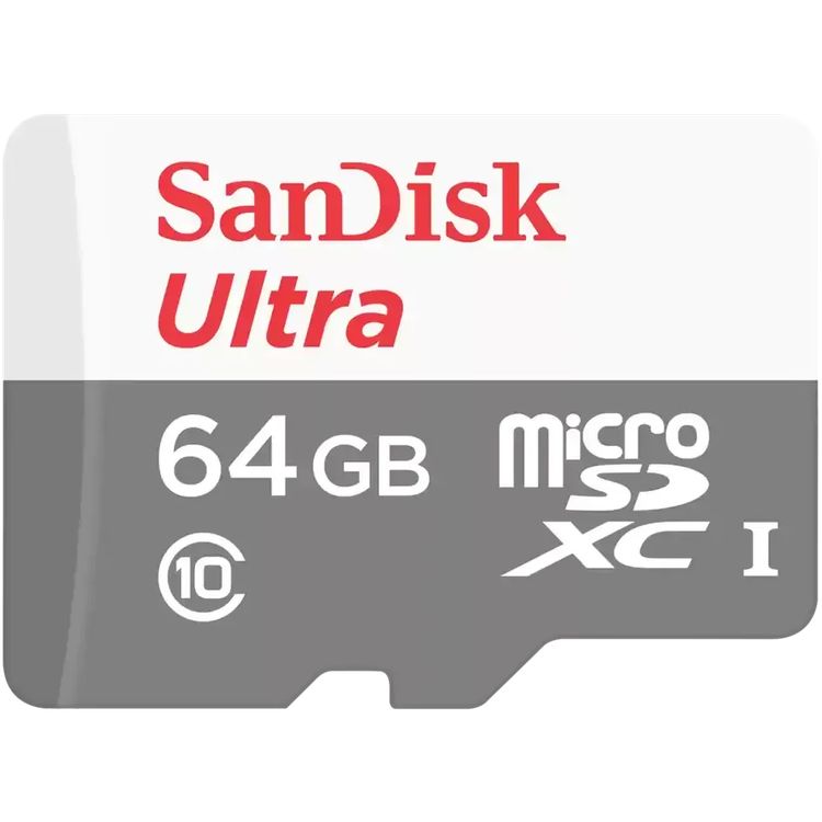 SanDisk Ultra 64GB microSDXC UHS-I memory card - SDSQUNR-064G-GN3MN