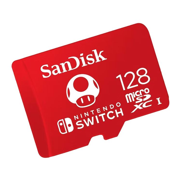 SanDisk microSDXC Card for Nintendo Switch 128GB – Mario Mushroom product image