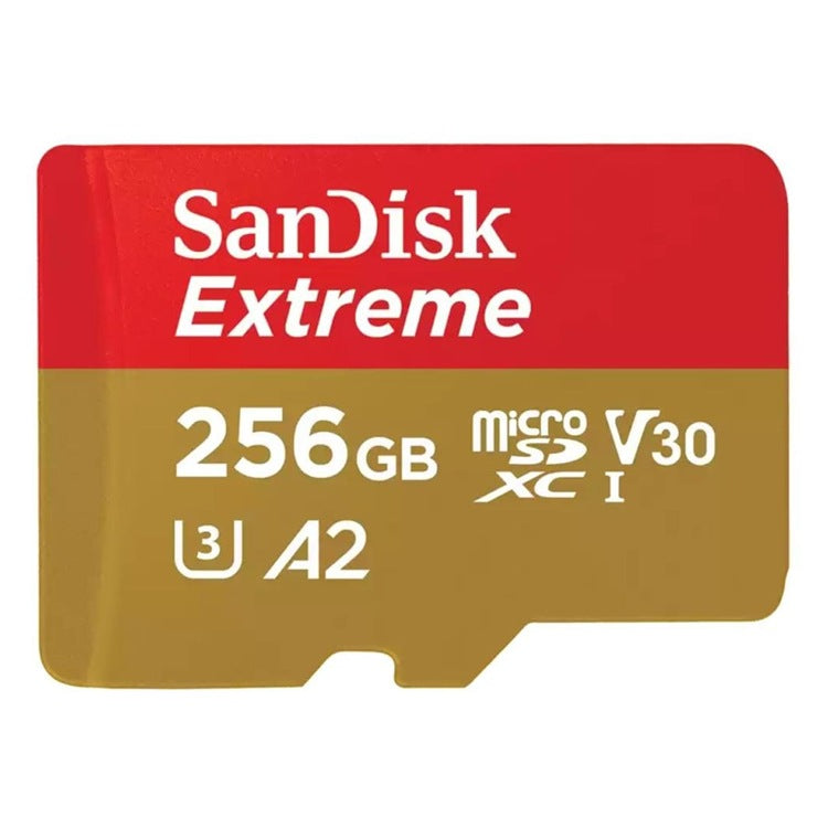 SanDisk Extreme 256GB microSDXC UHS-I Card with Adapter product view