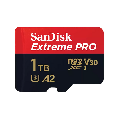 SanDisk Extreme PRO 1TB microSDXC UHS-I Card Adapter – A2, V30, U3, 200MB/s, RescuePRO Included