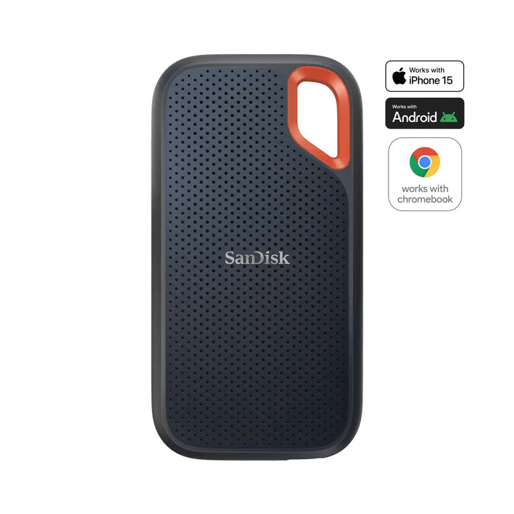 SanDisk Extreme 2TB Portable SSD SDSSDE61-2T00-G25 front view