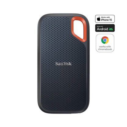 SanDisk Extreme 2TB Portable SSD SDSSDE61-2T00-G25 front view