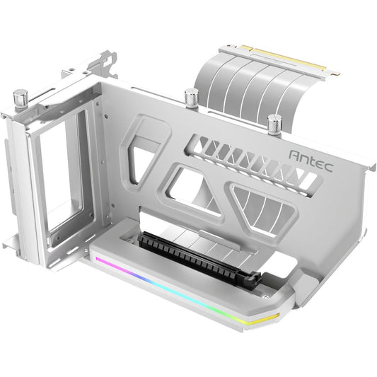 Antec SHIFT ARGB Vertical GPU Bracket with PCIe 4.0 Riser Cable – White