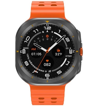 Front view of KALOBEE SK7 ULTRA 4G LTE smartwatch showing full touchscreen display.

