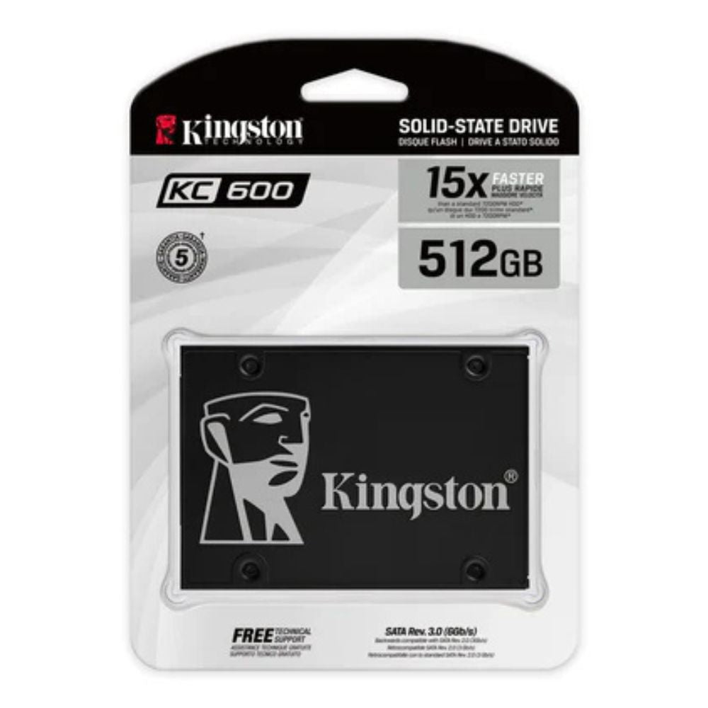Kingston KC600 512GB 2.5-Inch SATA III Internal SSD 3D TLC High Performance Drive