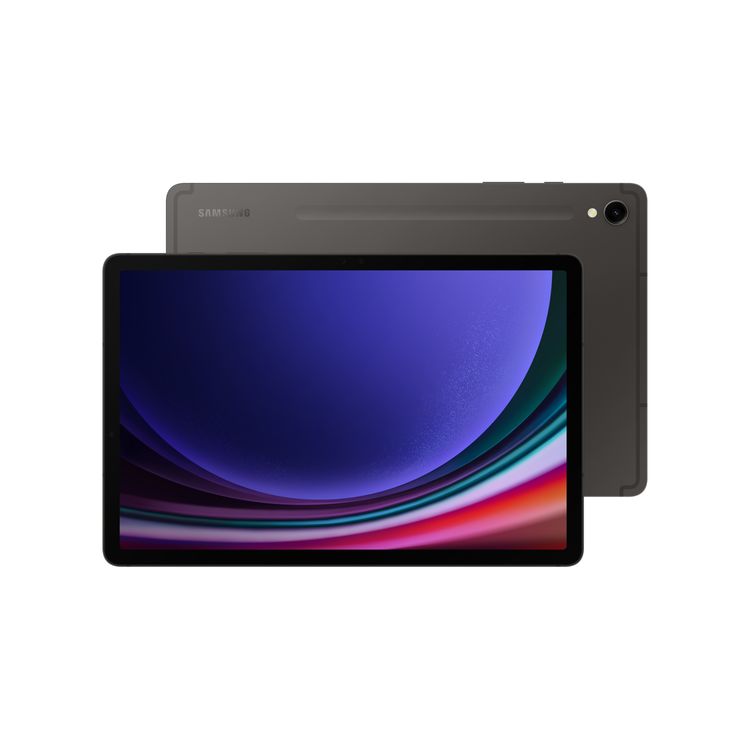 Samsung Galaxy Tab S9 11-inch 5G Graphite front and rear view - SM-X716BZAEAFA