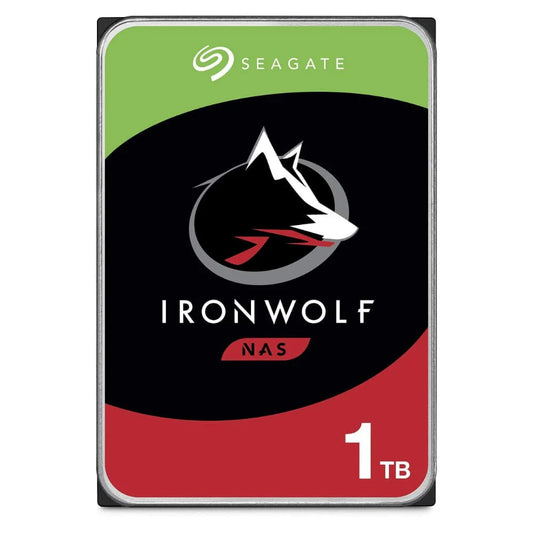 Seagate IronWolf 1TB NAS Internal Hard Drive 3.5" SATA 6Gb/s 5900RPM 64MB Cache – ST1000VN008 for TechStore